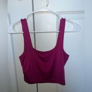 Express women’s crop top in magenta